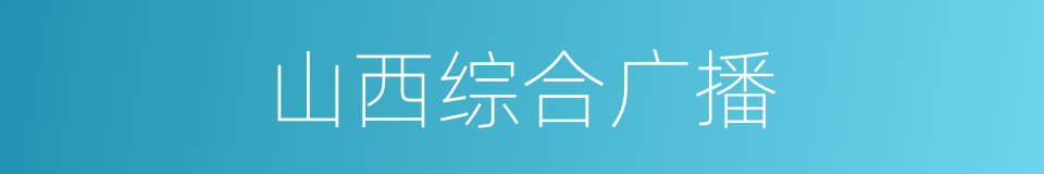 山西综合广播的同义词