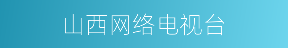 山西网络电视台的同义词