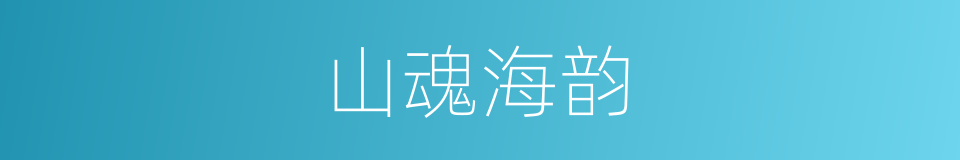 山魂海韵的同义词