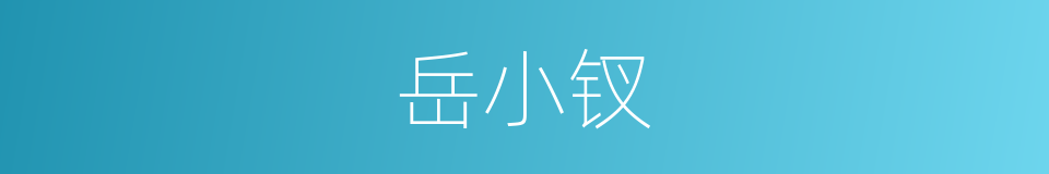 岳小钗的同义词