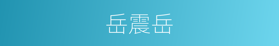 岳震岳的同义词