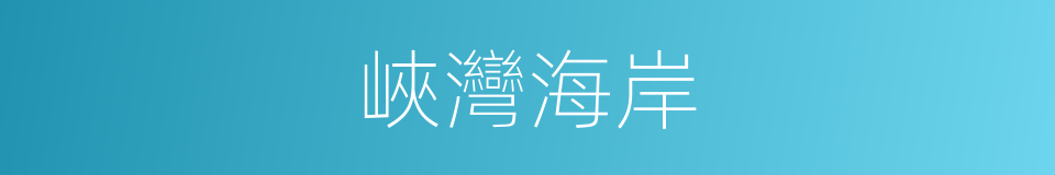 峽灣海岸的同義詞