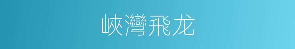 峽灣飛龙的同義詞