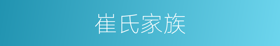 崔氏家族的同义词