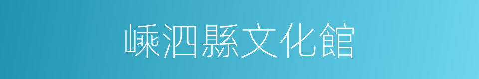 嵊泗縣文化館的同義詞