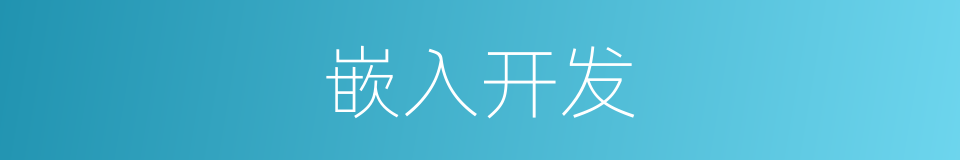 嵌入开发的同义词