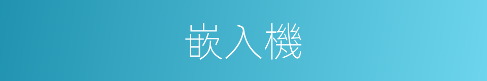 嵌入機的同義詞
