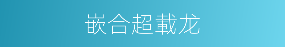 嵌合超載龙的同義詞