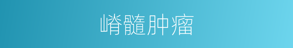 嵴髓肿瘤的同义词