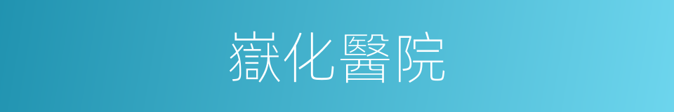嶽化醫院的同義詞
