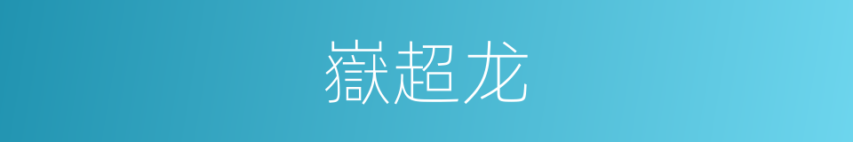嶽超龙的同義詞