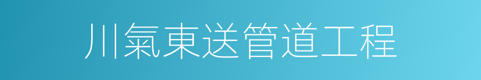 川氣東送管道工程的同義詞