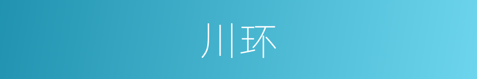 川环的同义词