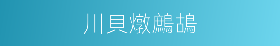 川貝燉鷓鴣的同義詞
