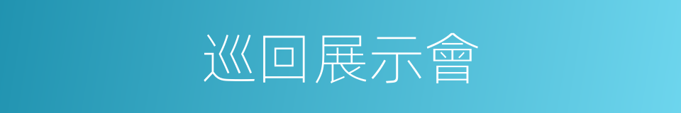 巡回展示會的同義詞