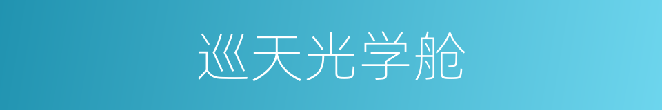 巡天光学舱的同义词
