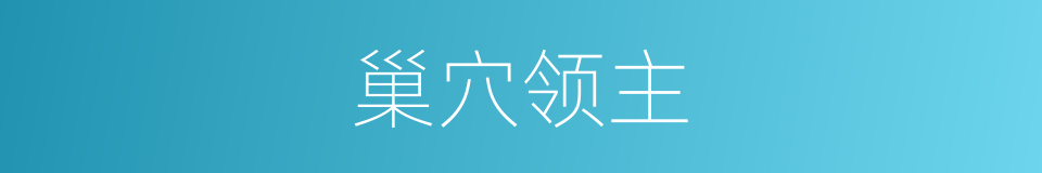 巢穴领主的同义词