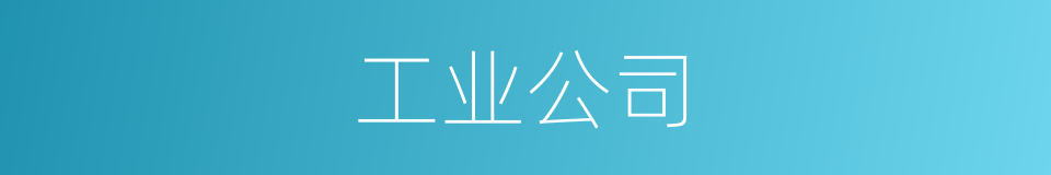 工业公司的同义词