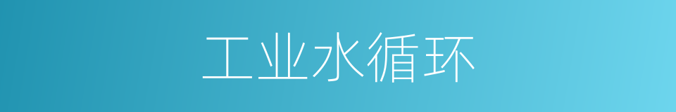 工业水循环的同义词
