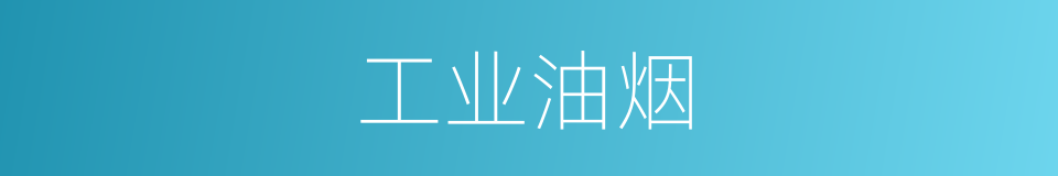 工业油烟的同义词