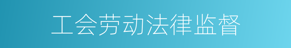 工会劳动法律监督的同义词