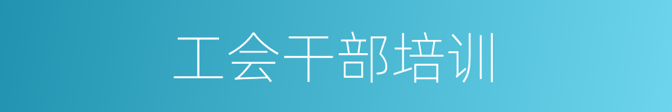 工会干部培训的同义词