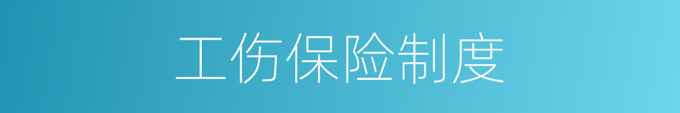 工伤保险制度的同义词