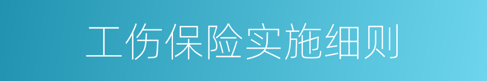 工伤保险实施细则的同义词