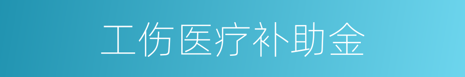 工伤医疗补助金的同义词