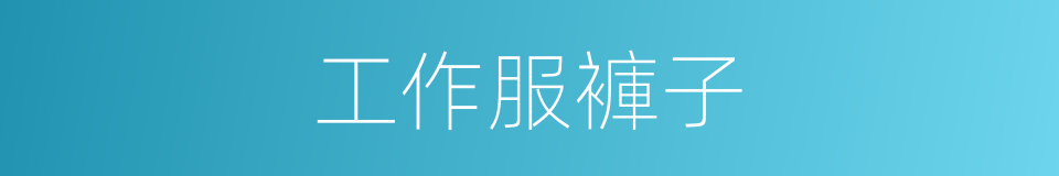 工作服褲子的同義詞