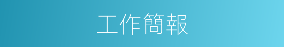工作簡報的同義詞