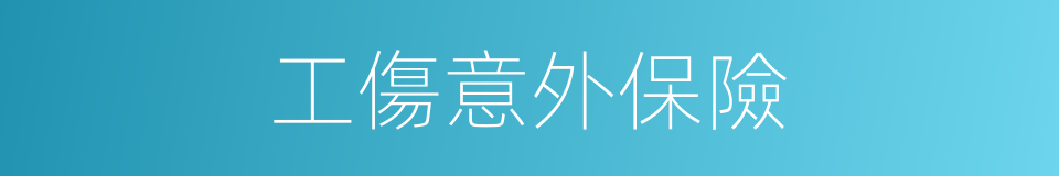 工傷意外保險的同義詞