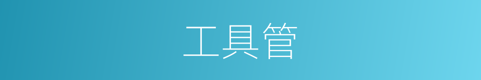 工具管的同义词