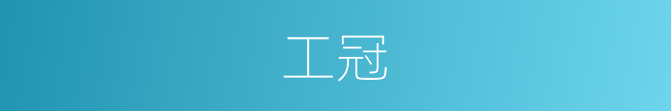 工冠的同义词