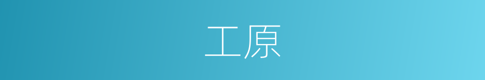 工原的同义词