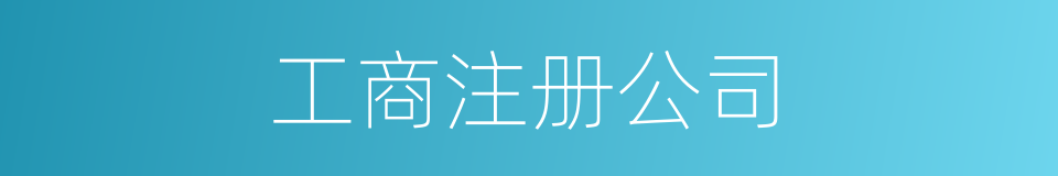 工商注册公司的同义词