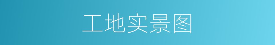 工地实景图的同义词