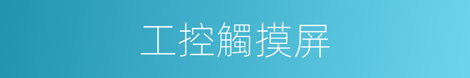 工控觸摸屏的同義詞