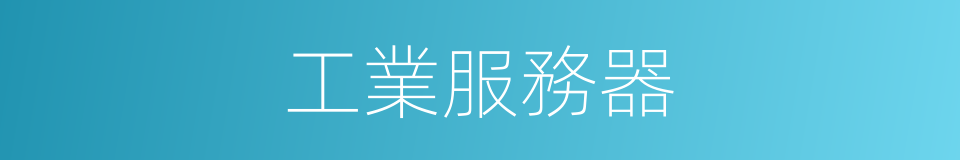 工業服務器的同義詞