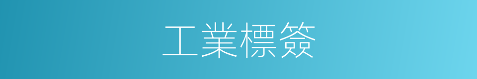 工業標簽的同義詞