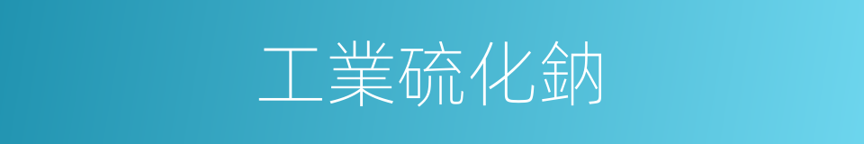 工業硫化鈉的同義詞