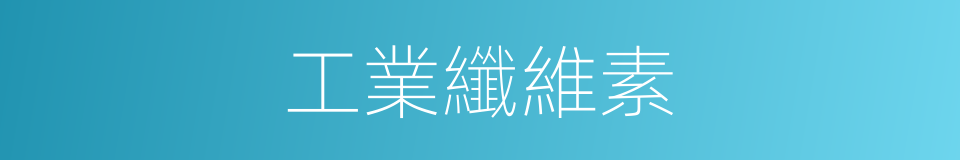 工業纖維素的同義詞