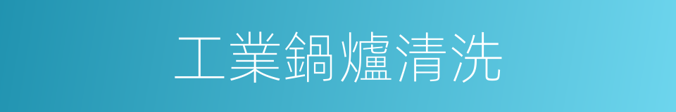工業鍋爐清洗的同義詞
