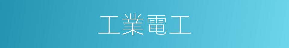 工業電工的同義詞