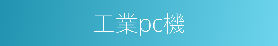 工業pc機的同義詞