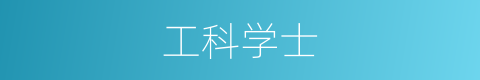 工科学士的同义词
