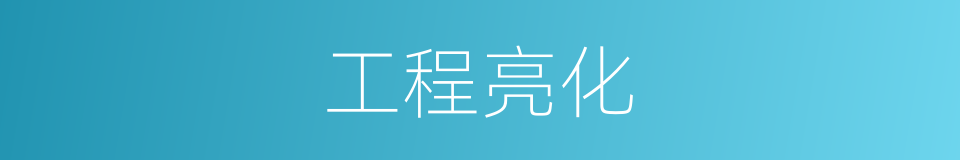 工程亮化的同义词