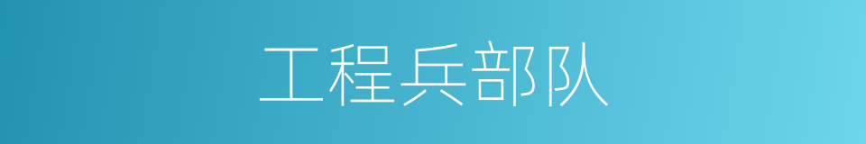 工程兵部队的同义词