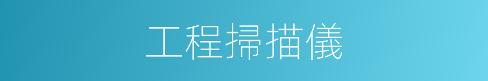 工程掃描儀的同義詞