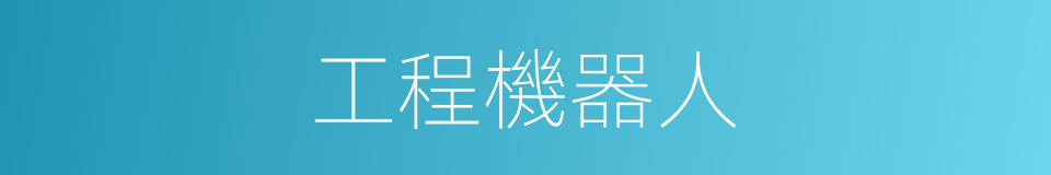 工程機器人的同義詞
